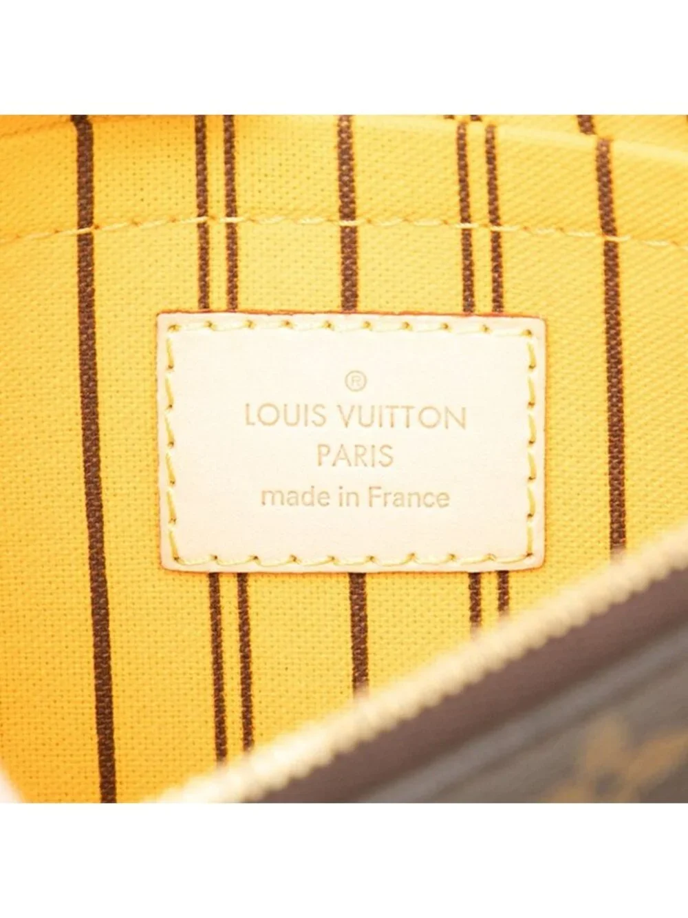 Louis Vuitton Pouch Brown Leather